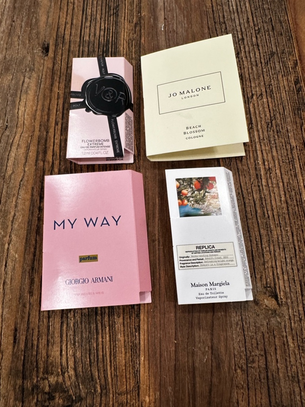 Maison Martin Margiela and 3 more  perfume sample set of 4